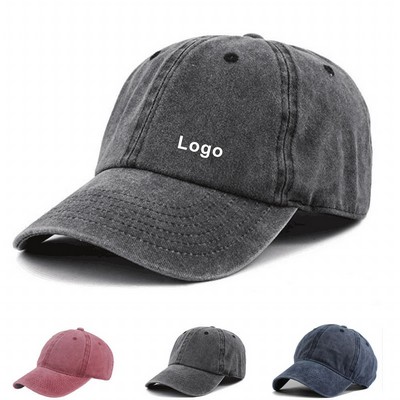 Cotton Dad Hat Six Panel Cap Pigment Dyed Low Profile