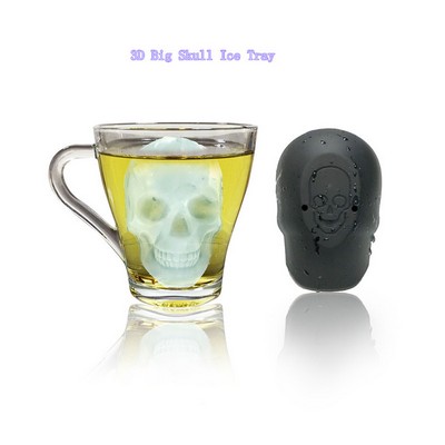 Extra Large 3D Skull Ice Cube Mold Flexible Silicone Skull Ice Molds for Whiskey