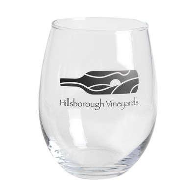 15 oz. Imported Stemless Wine Glass (1 Color Imprint)