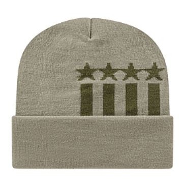 Cap America® USA Made Stars and Stripes Knit Cap