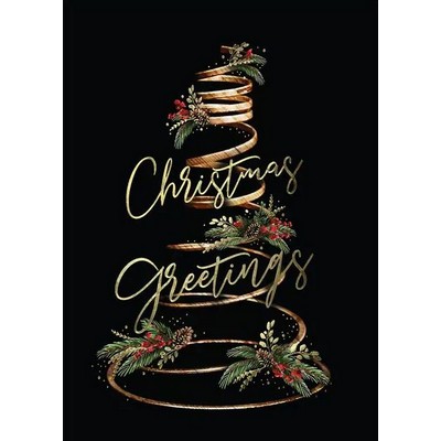 Spiral Tree Merry Christmas Card