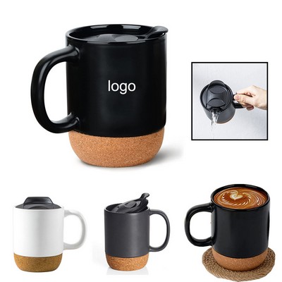 Coffee Mug Cup with Insulated Cork Bottom