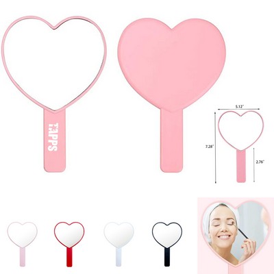 Heart-shaped Handle Mirror