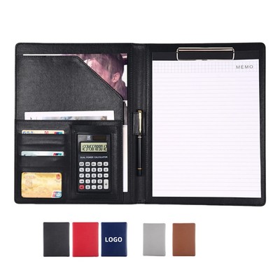 PU Business Binder With Calculator