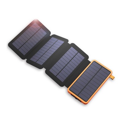 20000mAh Survival Solar Charger Power Bank w/4 Foldable Panels