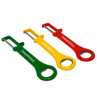 Bottle Opener-Peeler Combo (7.5"x0.75")