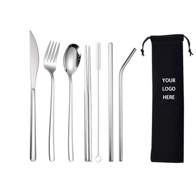 Metal Cutlery Set with Pouch