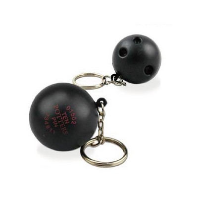 Custom Bowling Stress Ball Key Chain