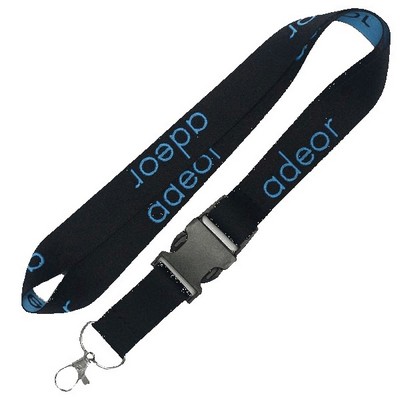 3/4 Recycled PET Eco-friendly Woven Lanyard with Buckle Release