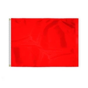 2.5'x3.3' 1ply Nylon Red Beach Safety Flag- No Swimming