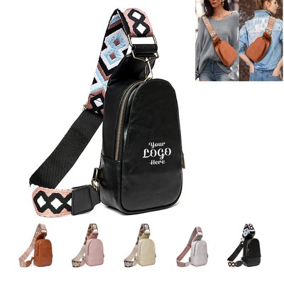 Pu Crossbody Sling Bag