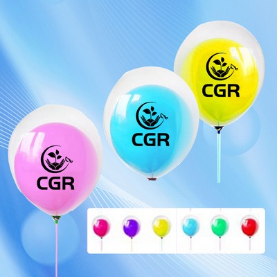 12" Double Layer Latex Balloons