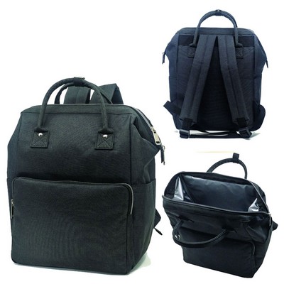 Wide-Mouth Heathered Cooler Backpack