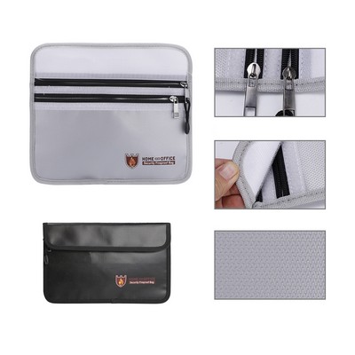 Double Zip Fireproof File Bag