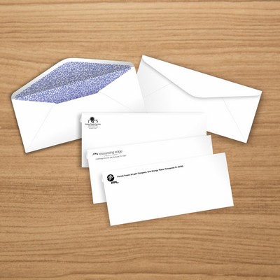 # 9 - 1/0 PMS Standard Window Envelopes with Security Tint