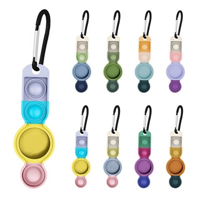 Dual Silicone Air Tag Cover with Fidget Toy