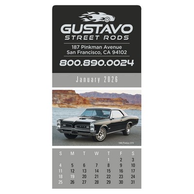 Press-N-Stick Cruisin' Cars Calendar