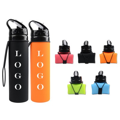 600ML Foldable Silicone Bottle