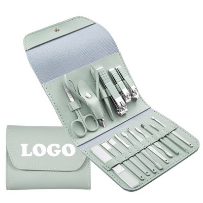 16-Piece Stainless Steel Manicure Kit