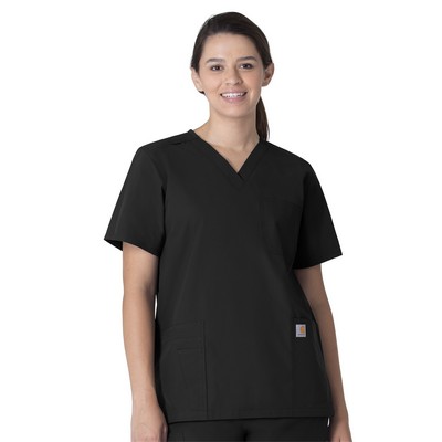 Carhartt Scrubs - Force Essentials - Unisex Seven-Pocket Modern Fit V-Neck Top