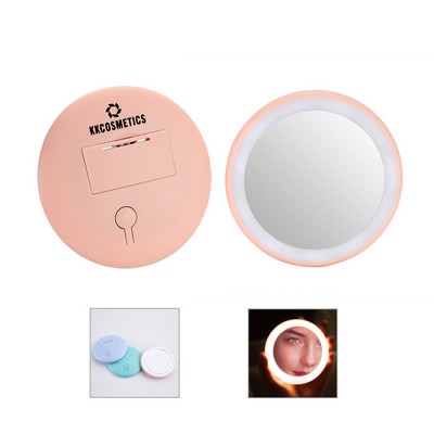 Handheld LED Makeup Pocket Mirror