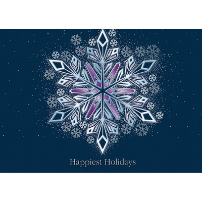 Flickering Flakes Holiday Cards