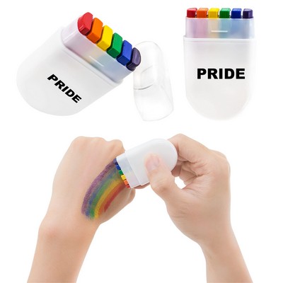 Six Colors Pride Rainbow Face Paint Stick