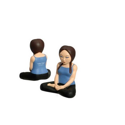 Seated Yoga Woman Stress Ball