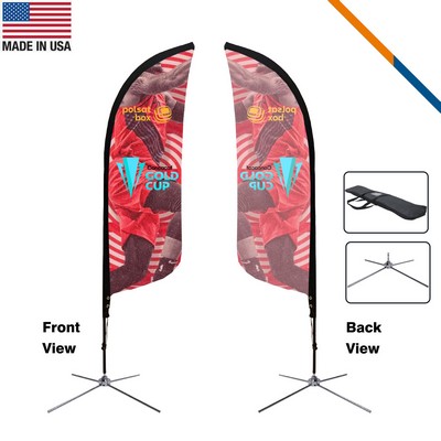 7' Dawn Single-Sided Feather Flag