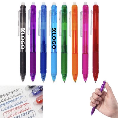 Erasable Refillable Retractable Gel Ink Pen