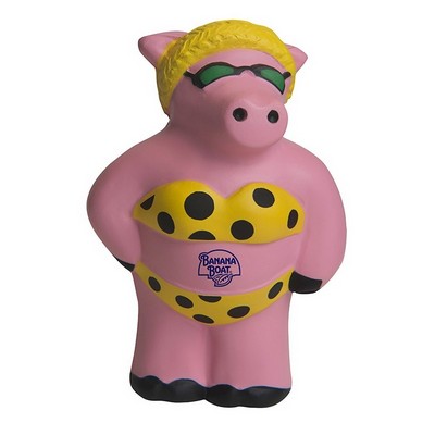 Foam Beach Pig Shaped Stress Ball