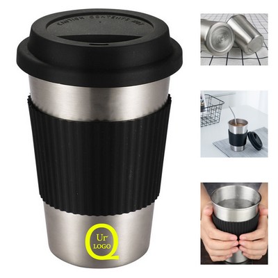 17 Oz Cups W/Silicone Lids & Sleeves