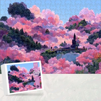 7.87''x5.9''Custom Jigsaw Puzzle and Box (70 Piece or 48 piece or 28piece)