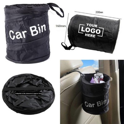 Foldable Car Trash Can with Double-Layer Oxford Cloth