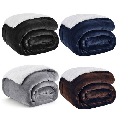 Thick Travel Fuzzy Fleece Blanket