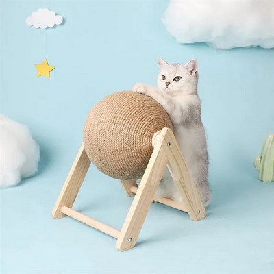 Interactive Cat Scratcher with Toy Ball Fun and Engaging Playtime