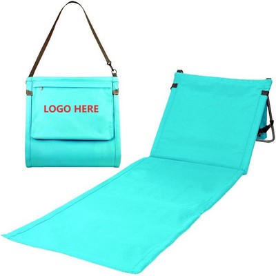 Portable Beach Mat Lounge Chair and Tote