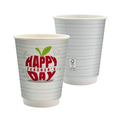 12 oz. Teacher Full Color Paper Cup