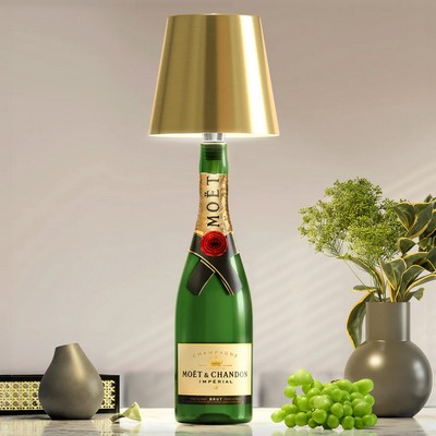 Pridola Wireless Bottle Lamp, Gold