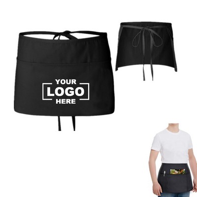 Black Server Apron for Women