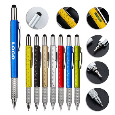 6-in-1 Metal Multitool Tech Pen