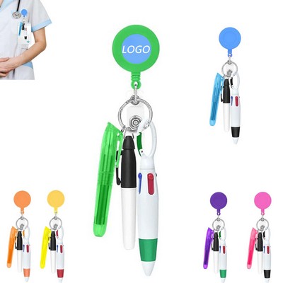 Nurse Ballpoint Pen Highlighter Marker Badge Clips