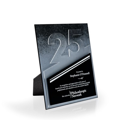 25 Year Flow Acrylic Award Plaque