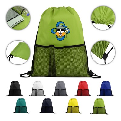 Half-Time Drawstring Mesh Backpack