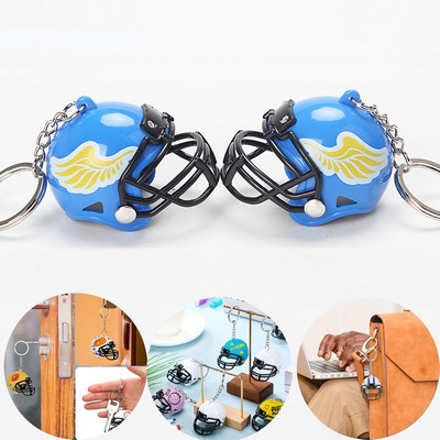 Mini Football Helmet Keychain