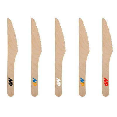 MOQ 50 Disposable All Natural Birch Wooden Knives