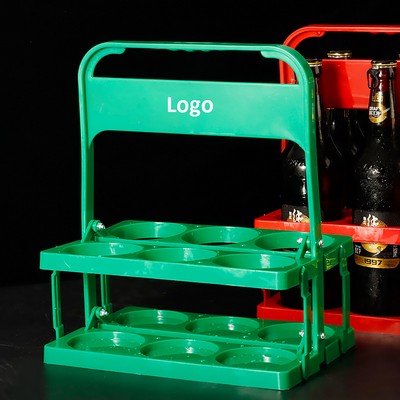 6-Pack Foldable Plastic Beer Caddy