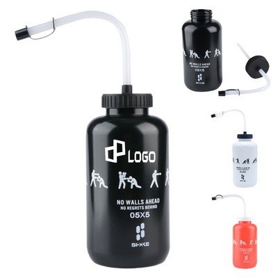 34Oz Sports Bottle W/ Long Straw