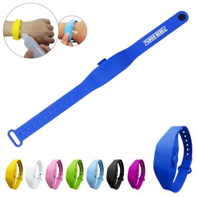 Adjustable Silicone Hand Sanitizer Wristband Bracelet Dispenser