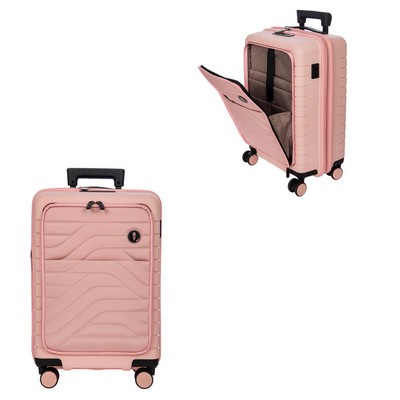 Bric's By Ulisse 21 Inch Expandable Spinner w/Pocket Luggage - Pearl Pink